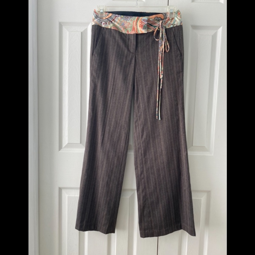 Anthropologie Wide Leg Tweed Pants